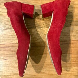 Red Suede Kate Spade Heels